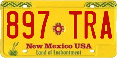 NM license plate 897TRA