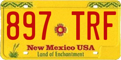 NM license plate 897TRF