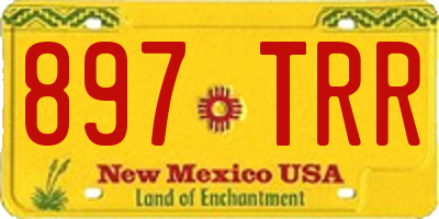 NM license plate 897TRR
