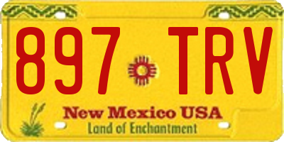 NM license plate 897TRV