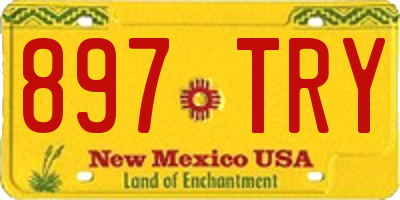 NM license plate 897TRY