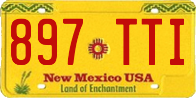 NM license plate 897TTI