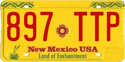 NM license plate 897TTP