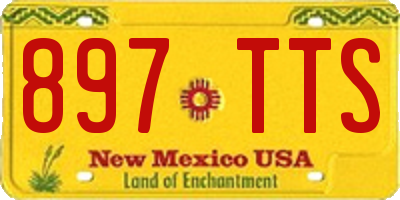 NM license plate 897TTS