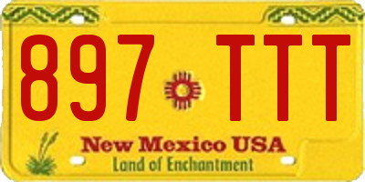 NM license plate 897TTT