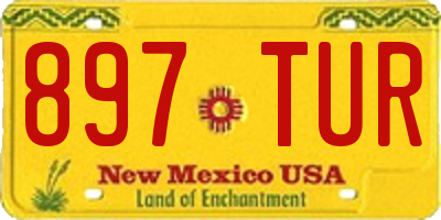 NM license plate 897TUR