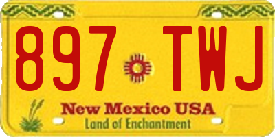 NM license plate 897TWJ