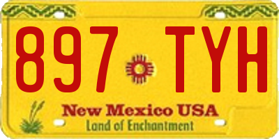 NM license plate 897TYH