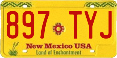 NM license plate 897TYJ
