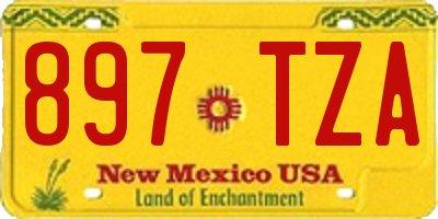 NM license plate 897TZA
