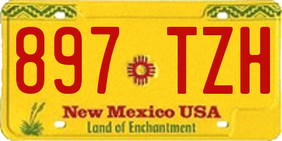 NM license plate 897TZH