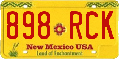 NM license plate 898RCK