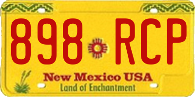 NM license plate 898RCP