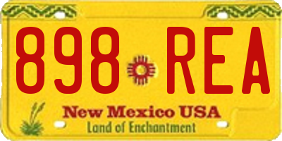 NM license plate 898REA