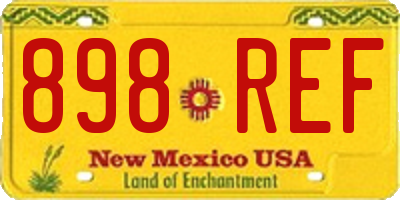 NM license plate 898REF