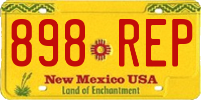 NM license plate 898REP