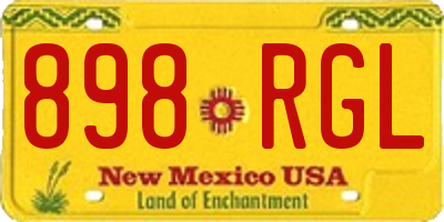 NM license plate 898RGL