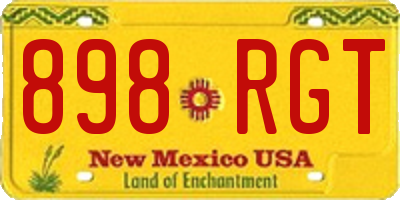 NM license plate 898RGT
