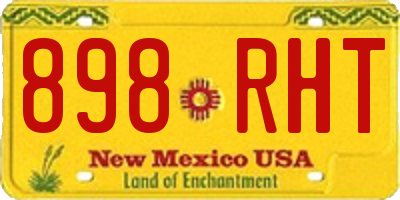 NM license plate 898RHT