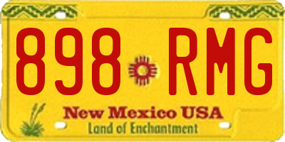NM license plate 898RMG