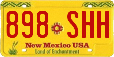 NM license plate 898SHH