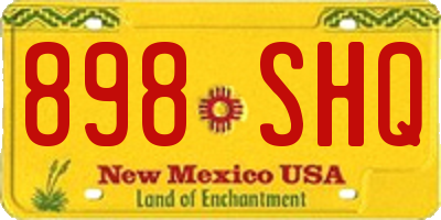 NM license plate 898SHQ