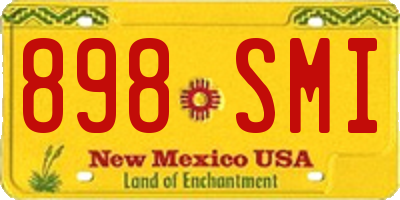 NM license plate 898SMI