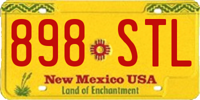 NM license plate 898STL