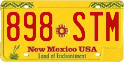 NM license plate 898STM