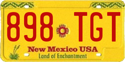 NM license plate 898TGT