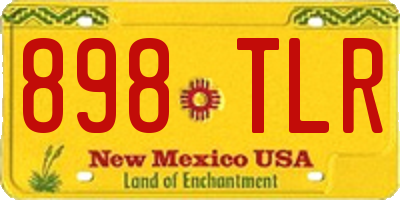 NM license plate 898TLR