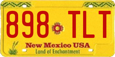 NM license plate 898TLT