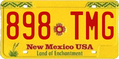 NM license plate 898TMG