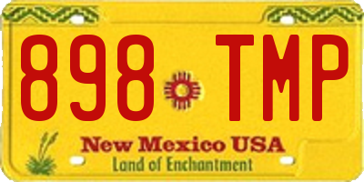 NM license plate 898TMP