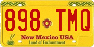 NM license plate 898TMQ