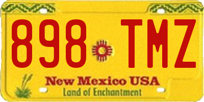 NM license plate 898TMZ