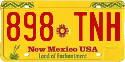 NM license plate 898TNH