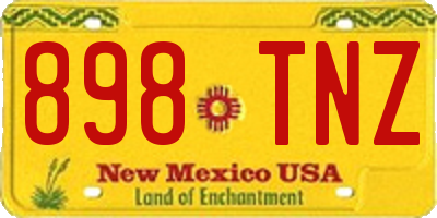 NM license plate 898TNZ