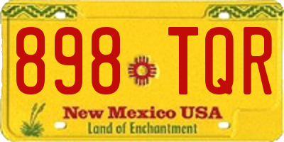 NM license plate 898TQR