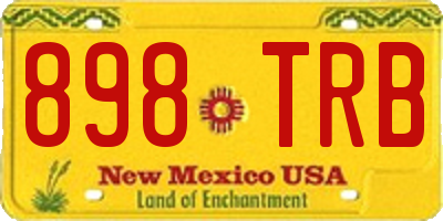 NM license plate 898TRB