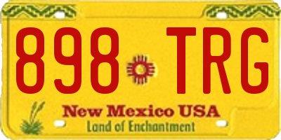 NM license plate 898TRG