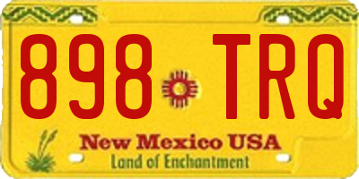 NM license plate 898TRQ