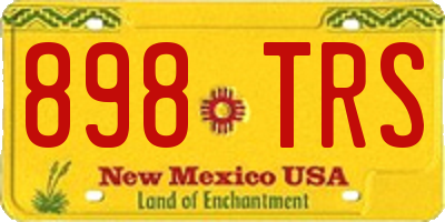 NM license plate 898TRS
