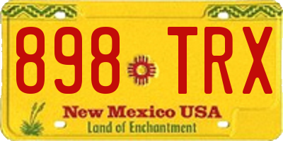NM license plate 898TRX