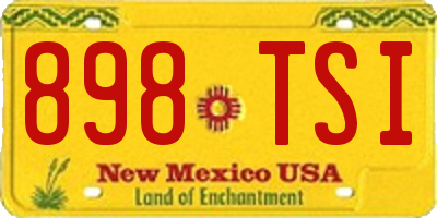 NM license plate 898TSI