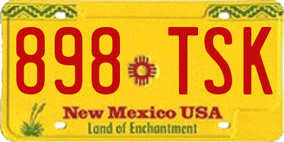 NM license plate 898TSK