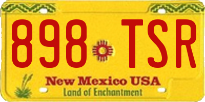NM license plate 898TSR