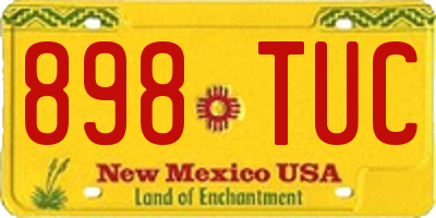 NM license plate 898TUC