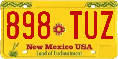 NM license plate 898TUZ