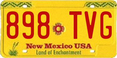 NM license plate 898TVG